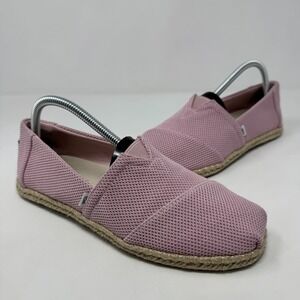 TOMS Classic Slip-On Casual Flat Shoes Pink Women's Size 8.5